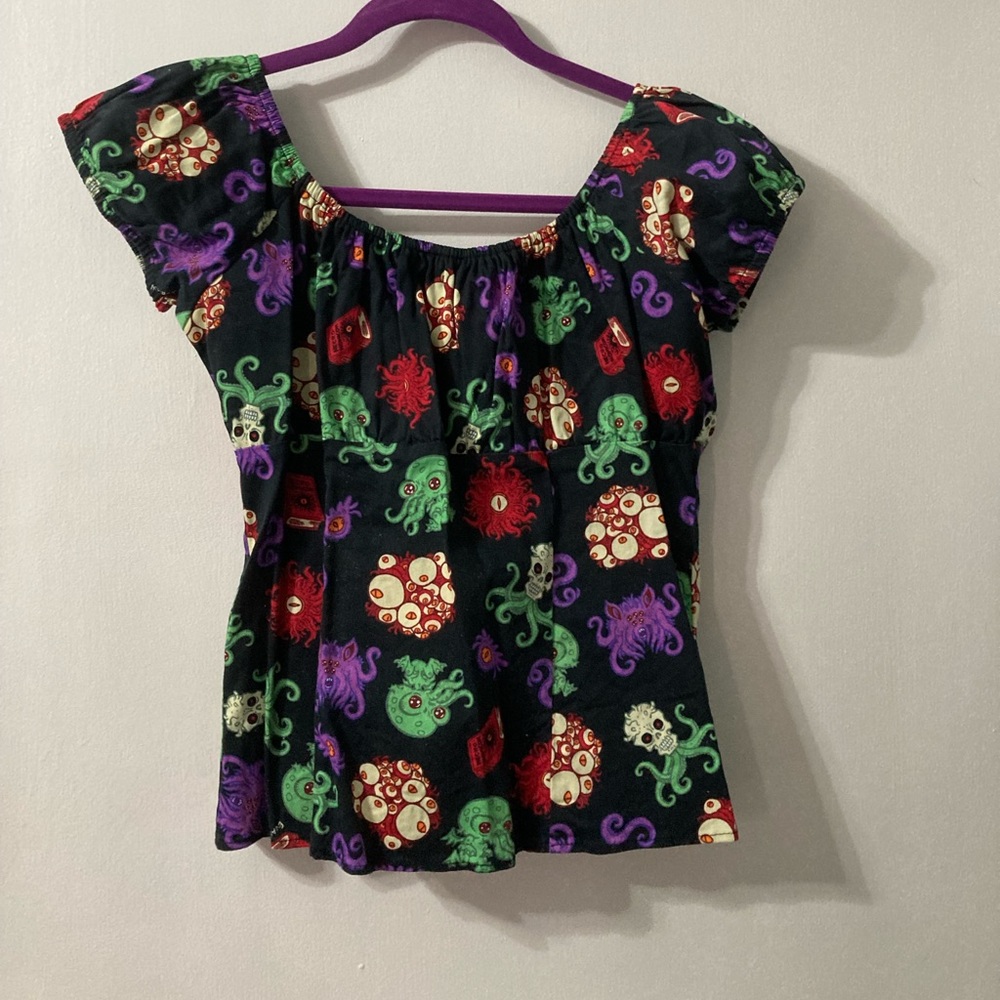 Pinup Couture Peasant Top